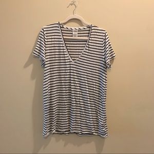 PINK by VS Striped V-Neck T-shirt